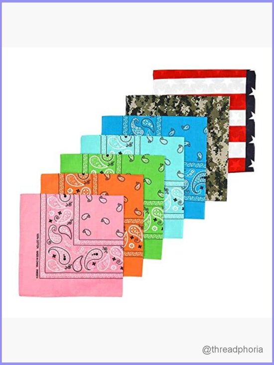 Washable Reusable Multi-Purpose Bandana Head Wrap Face Mask Pack